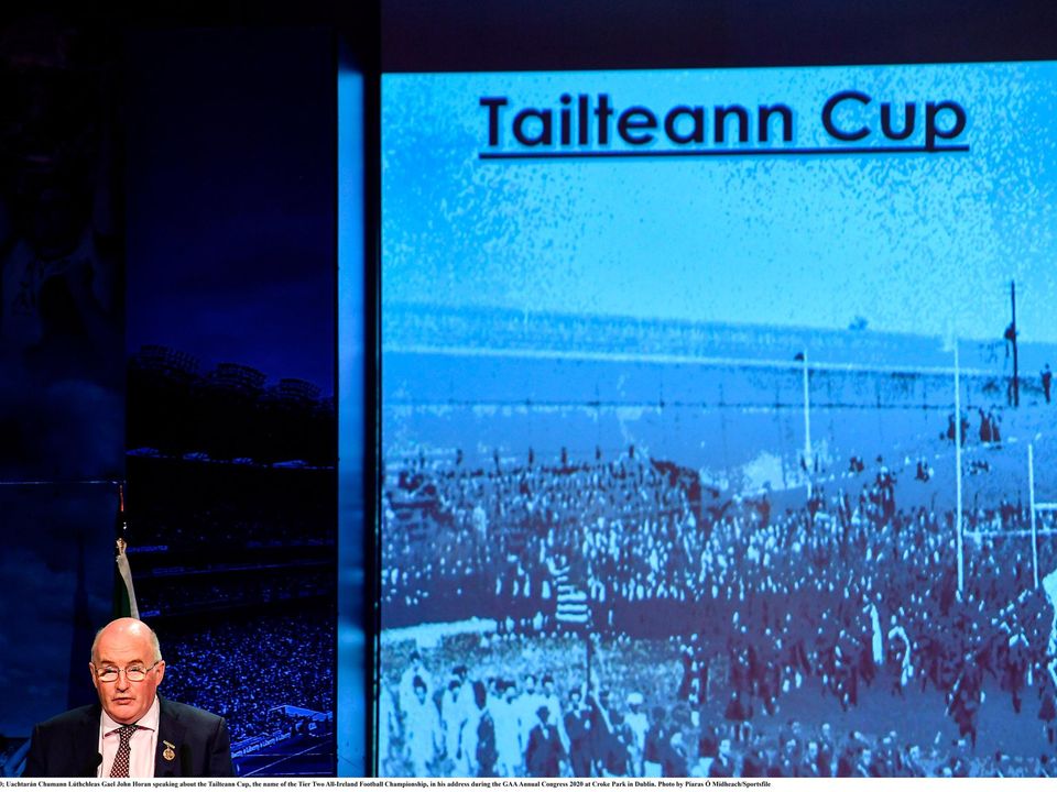 The draw for the start of the Tailteann Cup will take place on RTÉ radio next Monday. Photo: Sportsfile