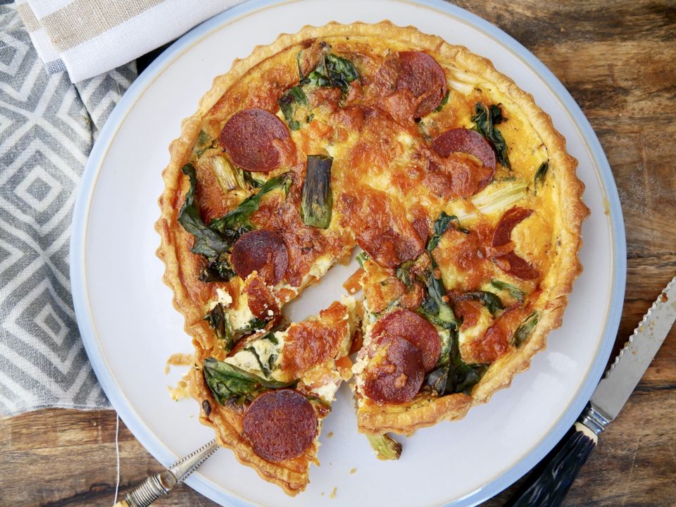 Kevin Dunon's Pepperoni Quiche