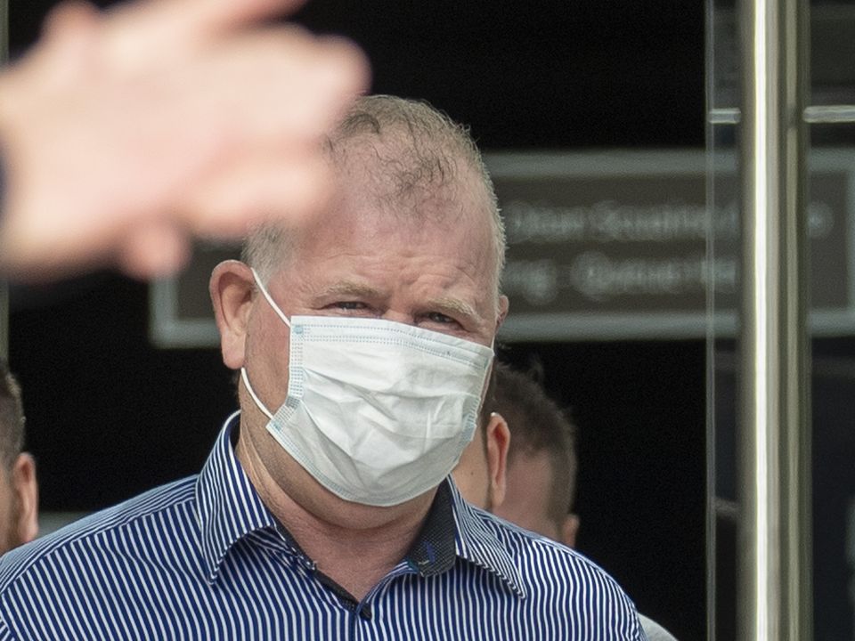 Michael Lawrence (55), of Rathvilly Drive, Finglas, leaving Dublin Circuit Criminal Court after he received a suspended sentence