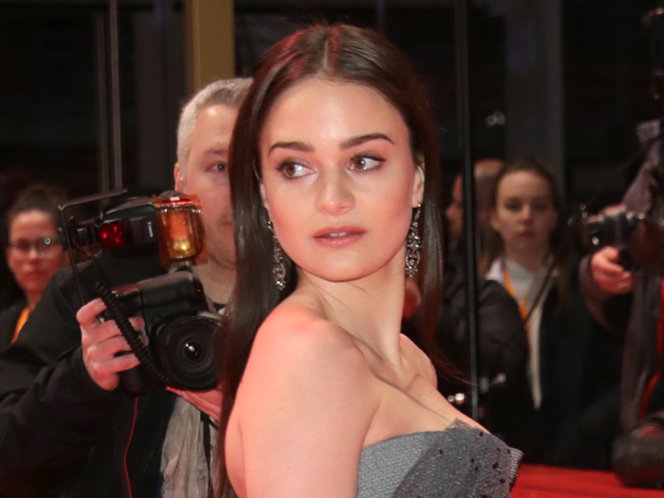 Aisling Franciosi on the red carpet at last year's European Shooting Stars ceremony in Berlin.