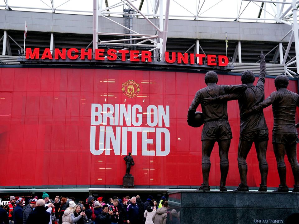 A general view outside of Old Trafford, home of Manchester United