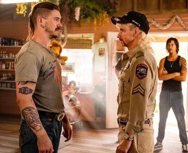Sam with John Cameron Mitchell in Joe vs Carole