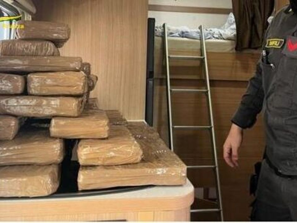 Some of the cocaine discovered by police