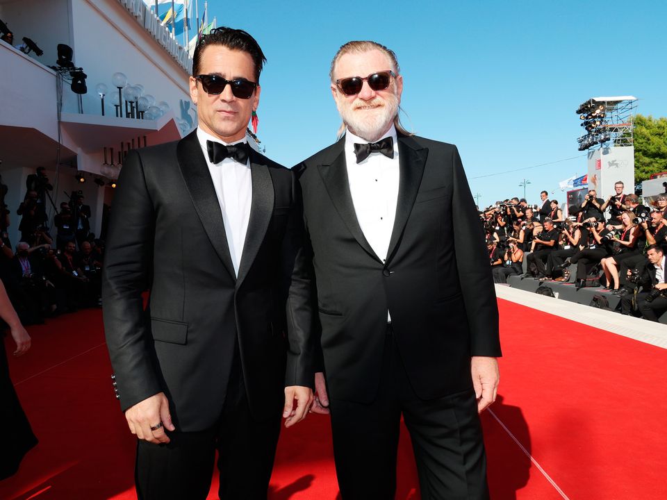 Colin Farrell and Brendan Gleeson at the Venice Film Festival