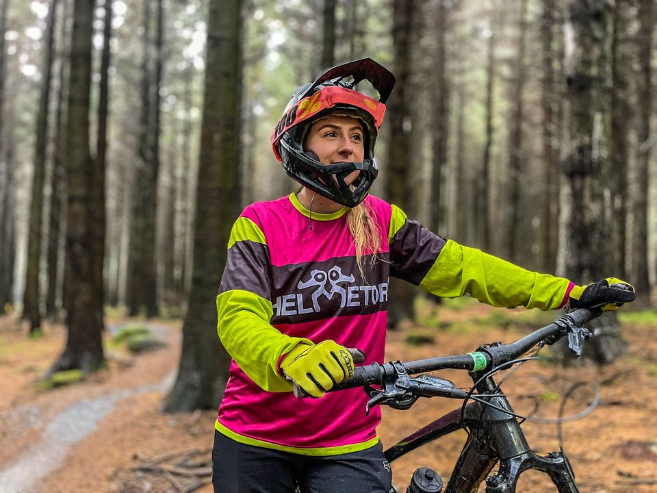 Ruth Nugent with her mountain bike