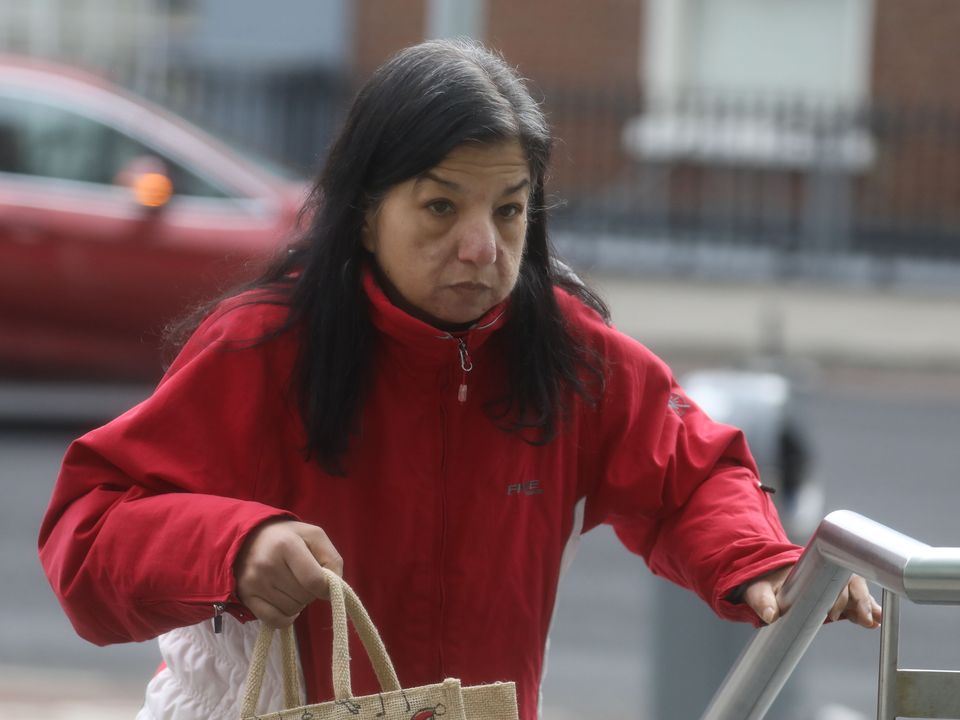 Arjita Chawla (54), formerly Merton Crescent, Mount Saint Annes, Milltown, Dublin 6 pictured at the Criminal Courts of Justice (CCJ) on Parkgate Street in Dublin before she was jailed. Pic: Paddy Cummins