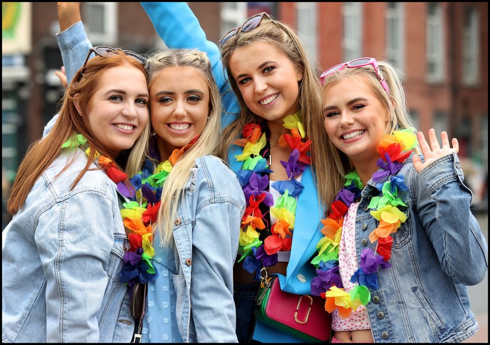 Zoe Myles, Seánna Hopkins, Jessica Salmon and Aoife McCabe, from Ardee, Co. Louth