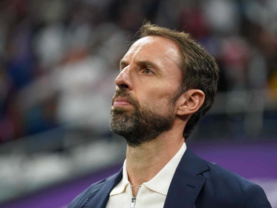 England manager Gareth Southgate before the FIFA World Cup Group B match at the Al Bayt Stadium in Al Khor, Qatar. Picture date: Friday November 25, 2022.