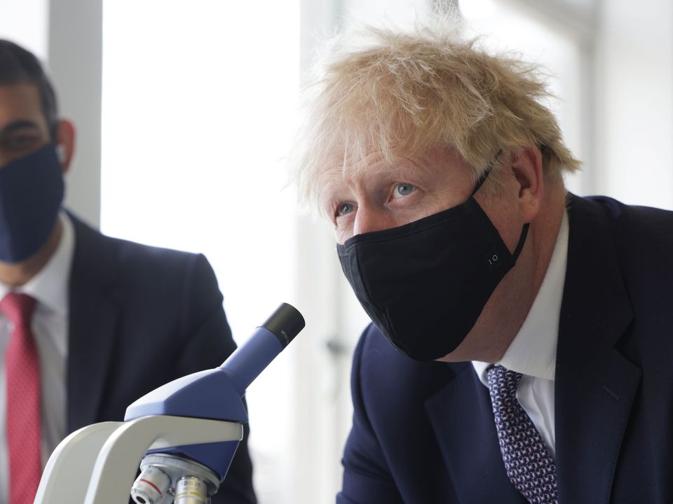 Prime Minister Boris Johnson (right) and Chancellor of the Exchequer Rishi Sunak (Dan Kitwood/PA)