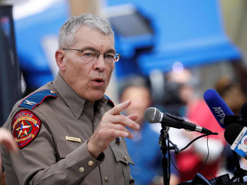 Colonel Steven McCraw, director of the Texas Department of Public Safety. Photo: Reuters/Marco Bello
