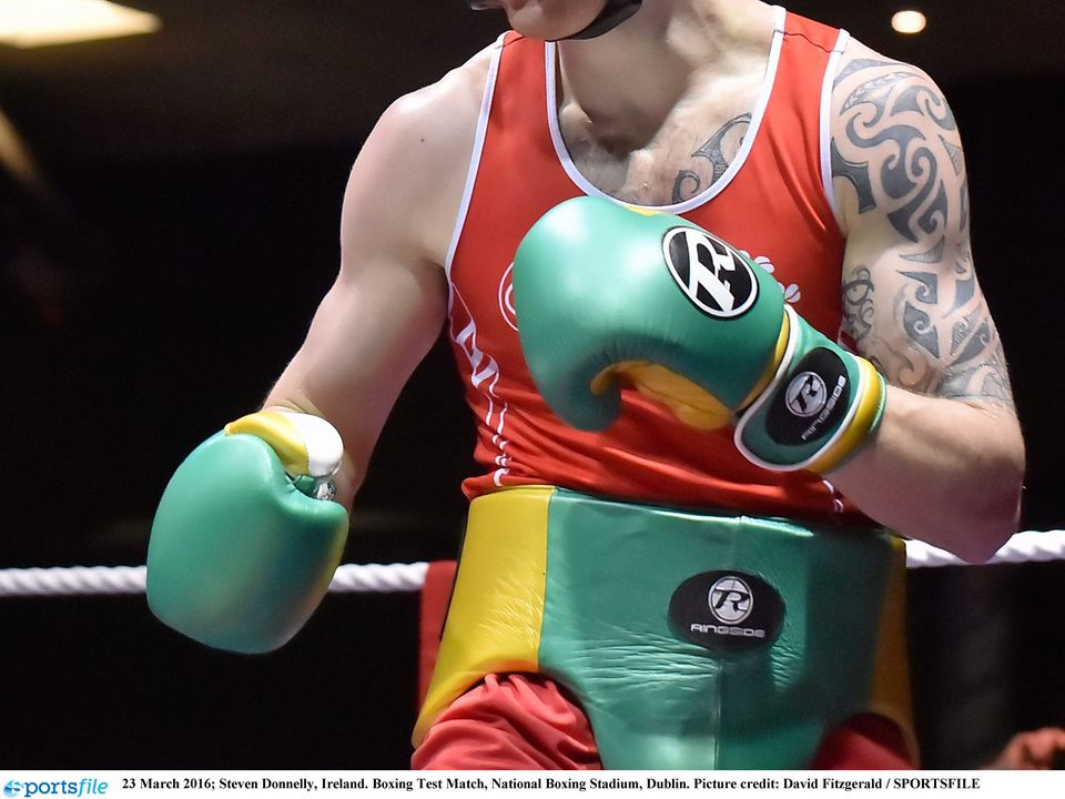 Steven Donnelly in 2016. Boxing Test Match, National Boxing Stadium, Dublin. Picture credit: David Fitzgerald / SPORTSFILE
