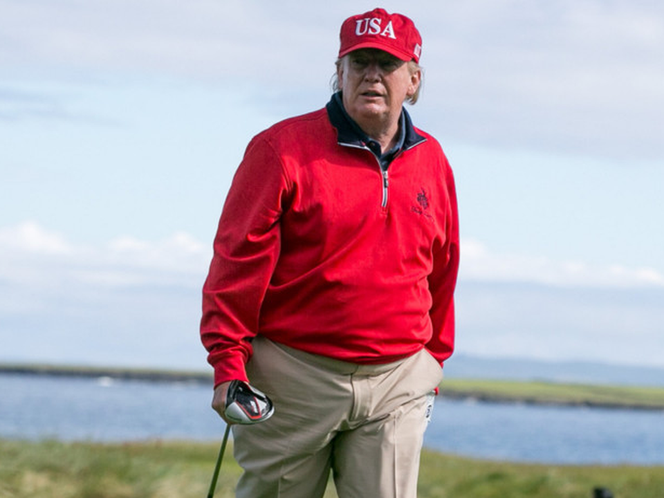 There are concerns Donald Trump will fly to his Doonbeg golf resort