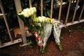 Floral tributes at Woolwich Church Road bus stop