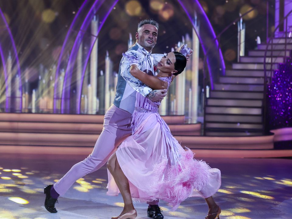 Former Dublin footballer Paul Brogan and dance partner Salome Chachua on Dancing With The Stars. Photo: Kyran O’Brien