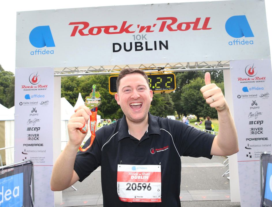 Ray ran a 10km at the Rock 'n' Roll event