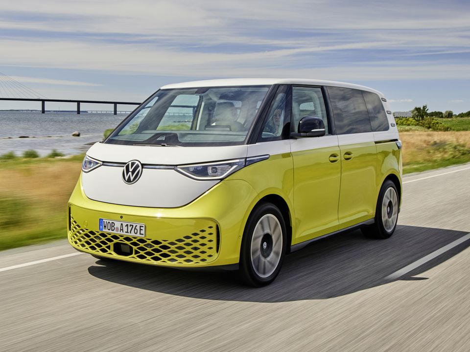 The ID.Buzz has an ultra-modern appearance, but there’s no mistaking the design nods to the original ‘hippy van’