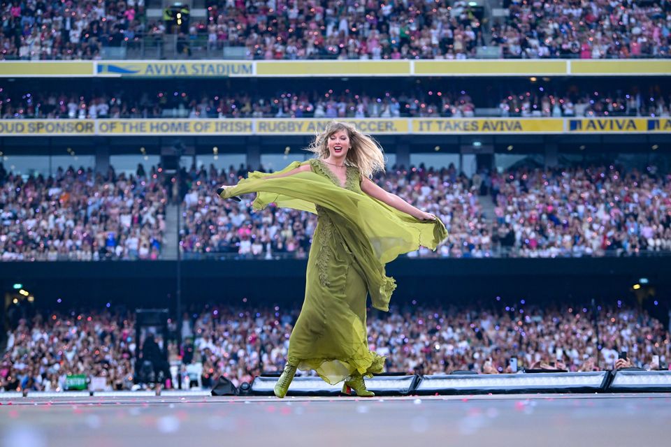 Taylor Swift at the Aviva Stadium (Getty images)