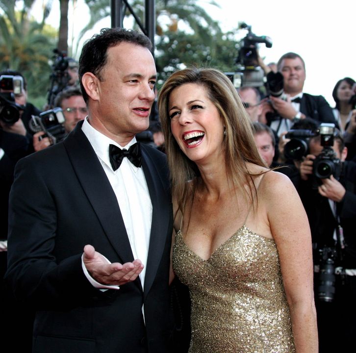 Tom Hanks with his wife Rita Wilson. Photo: Eric Gaillard