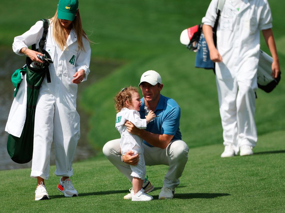 Rory McIlroy with his daughter Poppy