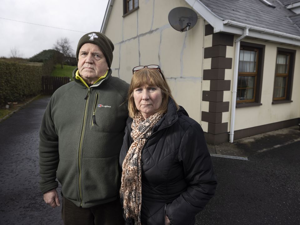 Tommy and Marie Walsh outside their home in Carndonagh. Photo: Joe Dunne