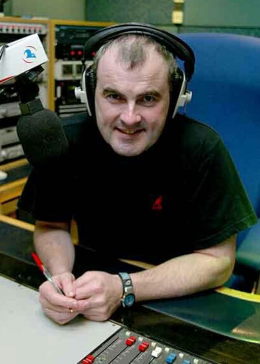 Gareth in studio during his popular 2FM afternoon show in 2002