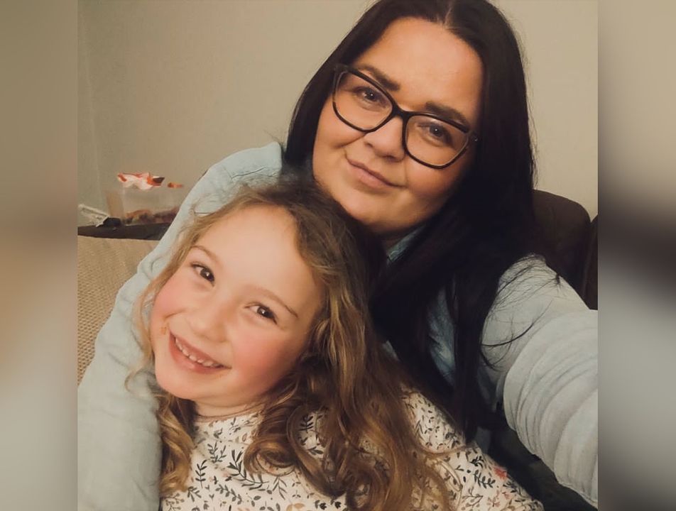 Claire Little with daughter Sophia (six), says she is paying an extra €1,200 a year on groceries