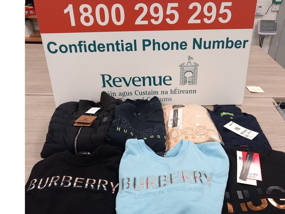 Luxury goods seized by Revenue officers in Dublin