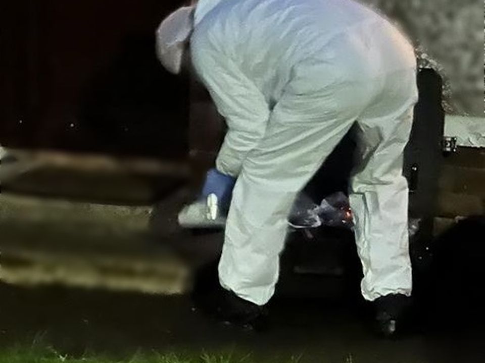 Member of the forensics team at the scene
