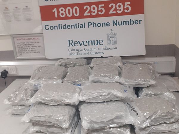 Man (30s) arrested as more than €380k of herbal cannabis seized at Dublin Airport