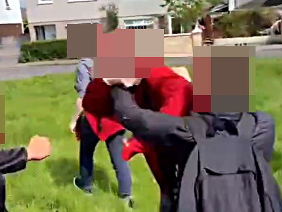 A still from video of the attack on the 14-year-old boy in Navan. Sources say it's possible this is related to the second incident