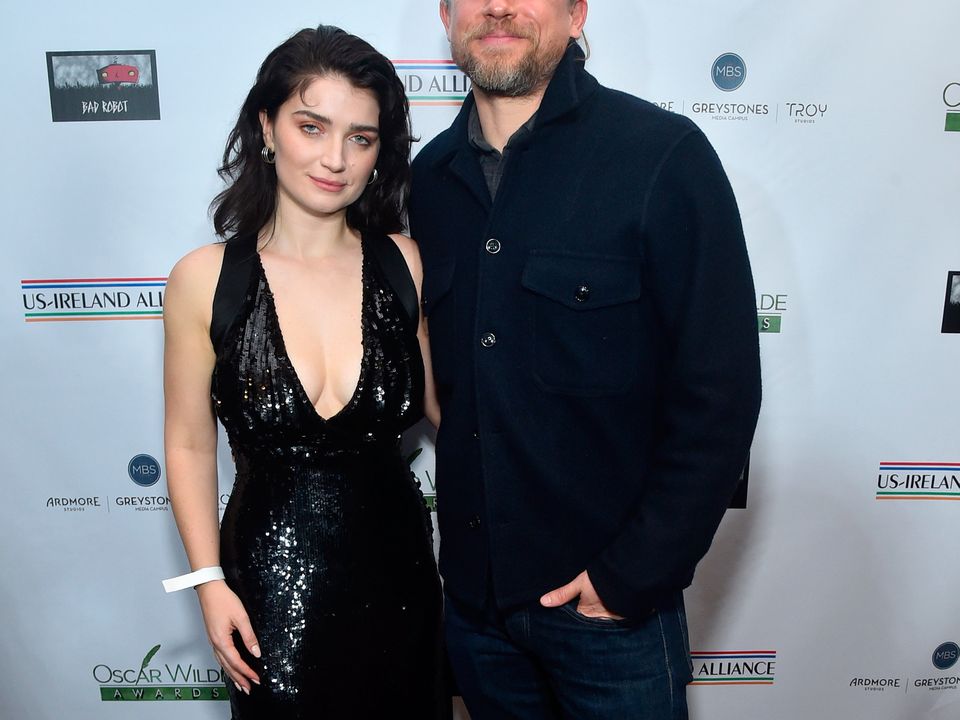 Eve Hewson and Charlie Hunnam attend Oscar Wilde Awards 2023 at Bad Robot on March 09, 2023 in Santa Monica, California. (Photo by Alberto E. Rodriguez/Getty Images for US-Ireland Alliance)