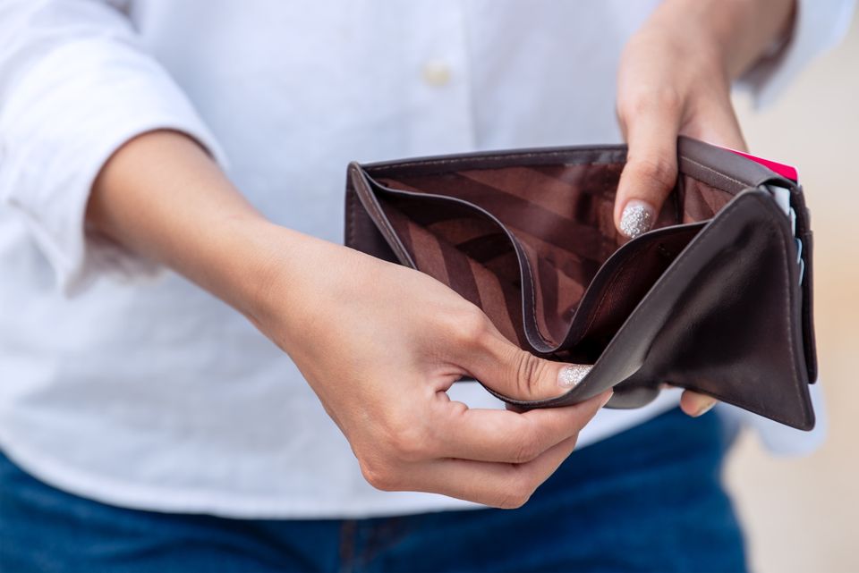 Empty wallet Pic: Getty Images.