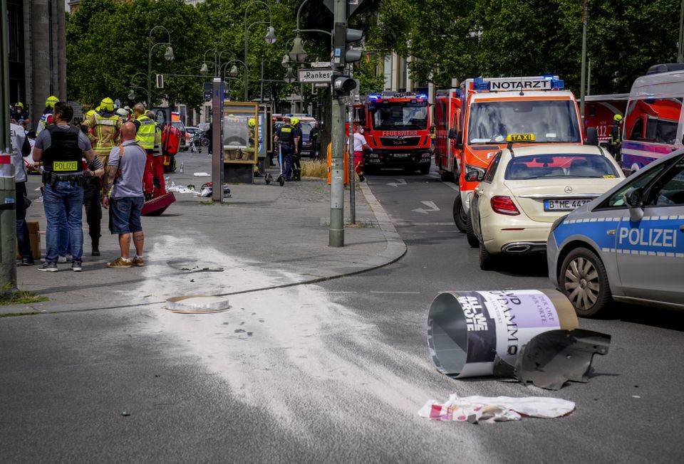Police are trying to determine whether the man deliberately drove into pedestrians (Michael Sohn/AP)