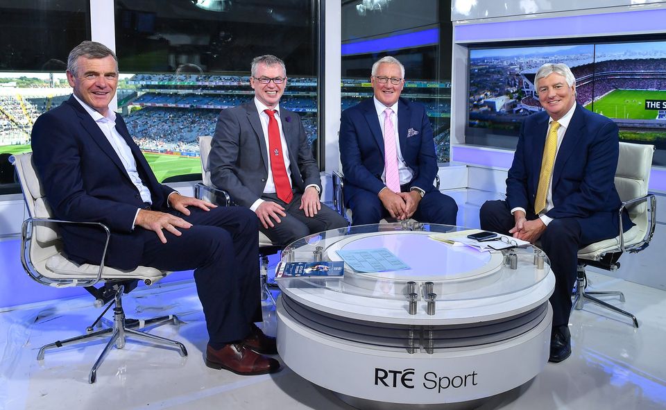 Pat with the Sunday Game team
