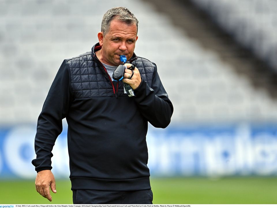 Davy Fitzgerald before the Glen Dimplex Senior Camogie All-Ireland Championship Semi-Final match between Cork and Waterford at Croke Park in Dublin. Photo by Piaras Ó Mídheach/Sportsfile