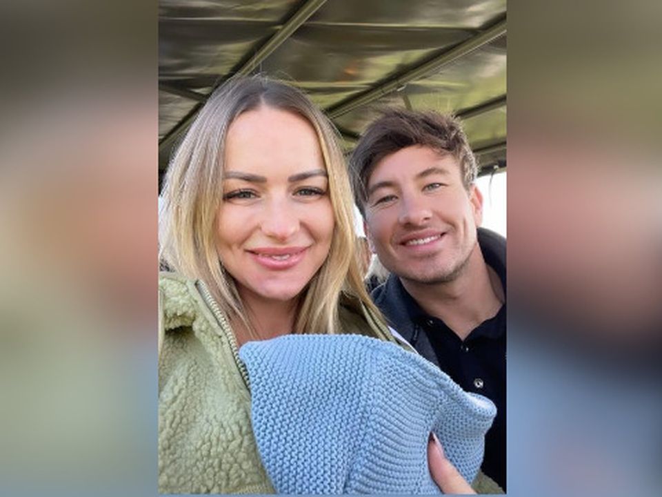 Barry Keoghan with his girlfriend Alyson Sandro and baby boy Brando. Photo: Instagram