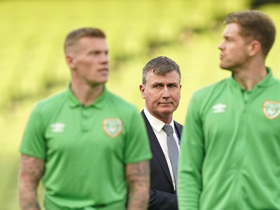 Nathan Collins (right) has insisted the Republic of Ireland’s Nations League defeat in Armenia could prove to be a good thing in the long run (Niall Carson/PA)