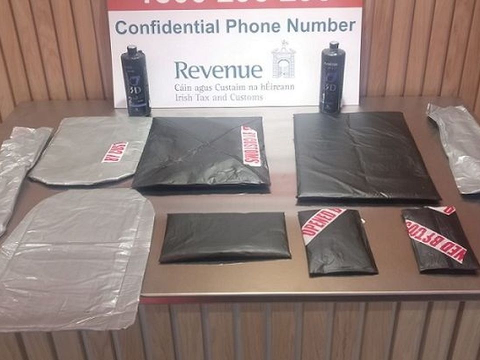 Liquid cocaine seized in Dublin Airport