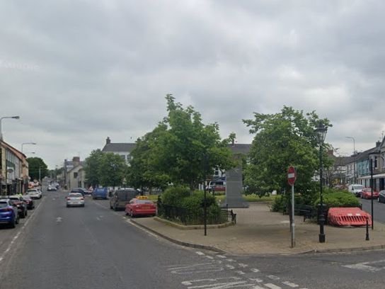 Sign in Castlederg Calls for Shop Boycott Starting Next Friday