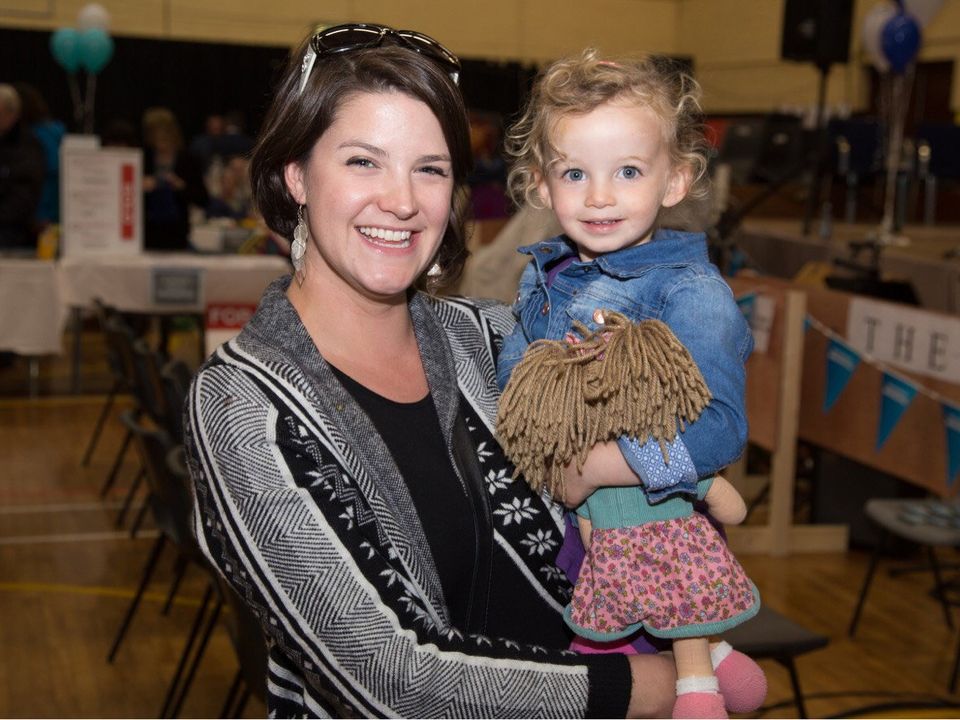 Amy Dutil-Wall with daughter Estlin