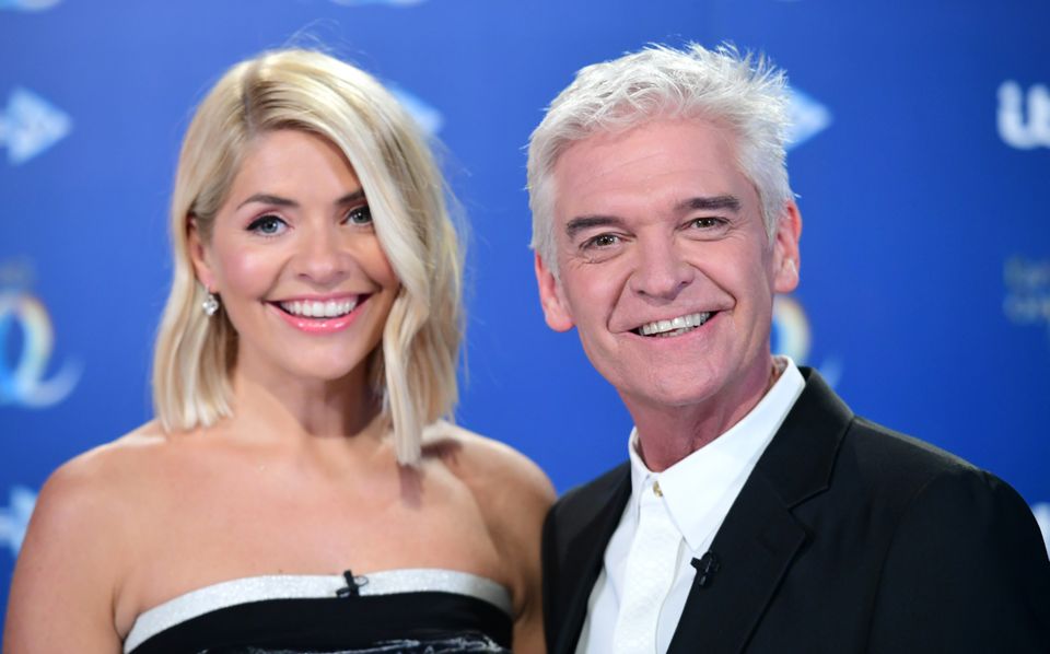 Holly Willoughby (left) and Phillip Schofield attending the launch of Dancing On Ice 2020, held at Bovingdon Airfield, Hertfordshire.
