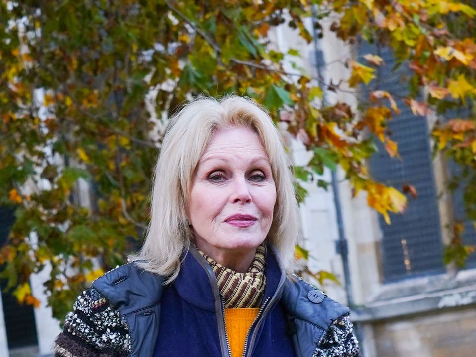 Joanna Lumley spoke out against animal testing (Ian West/PA)