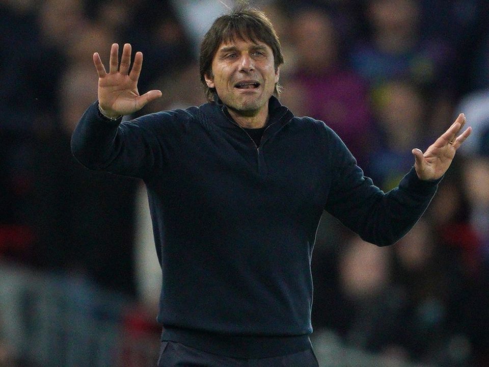 Tottenham manager Antonio Conte saw his side hold Liverpool last time out (Peter Byrne/PA).