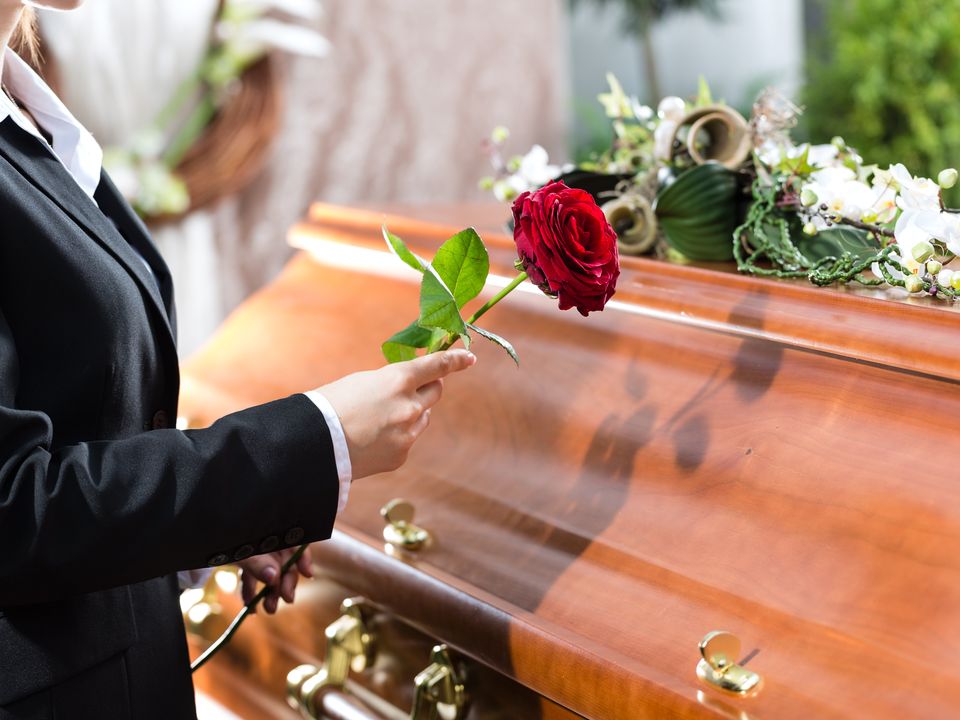 Funeral stock image