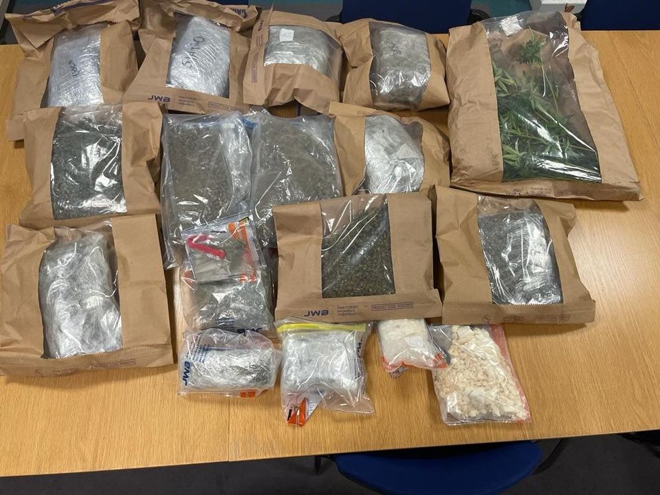 Drugs seized in Midlands. Photo: An Garda Siochana