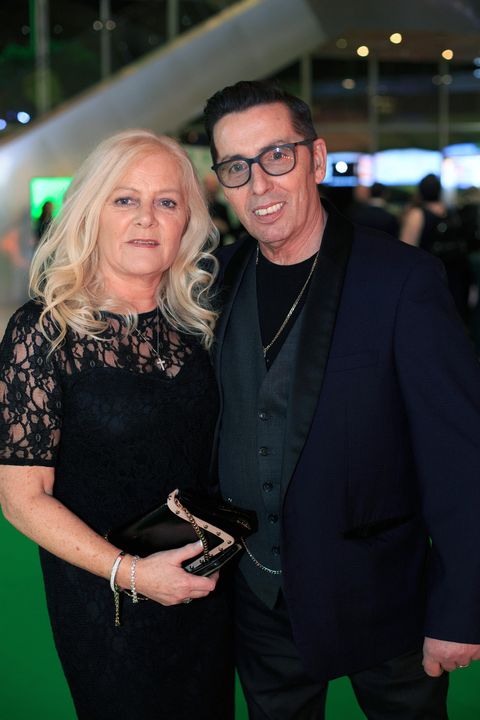 Christy Dignam and his wife Kathryn at the An Post Irish book awards held in the Convention Centre Dublin in 2019. Photo: Mark Condren
