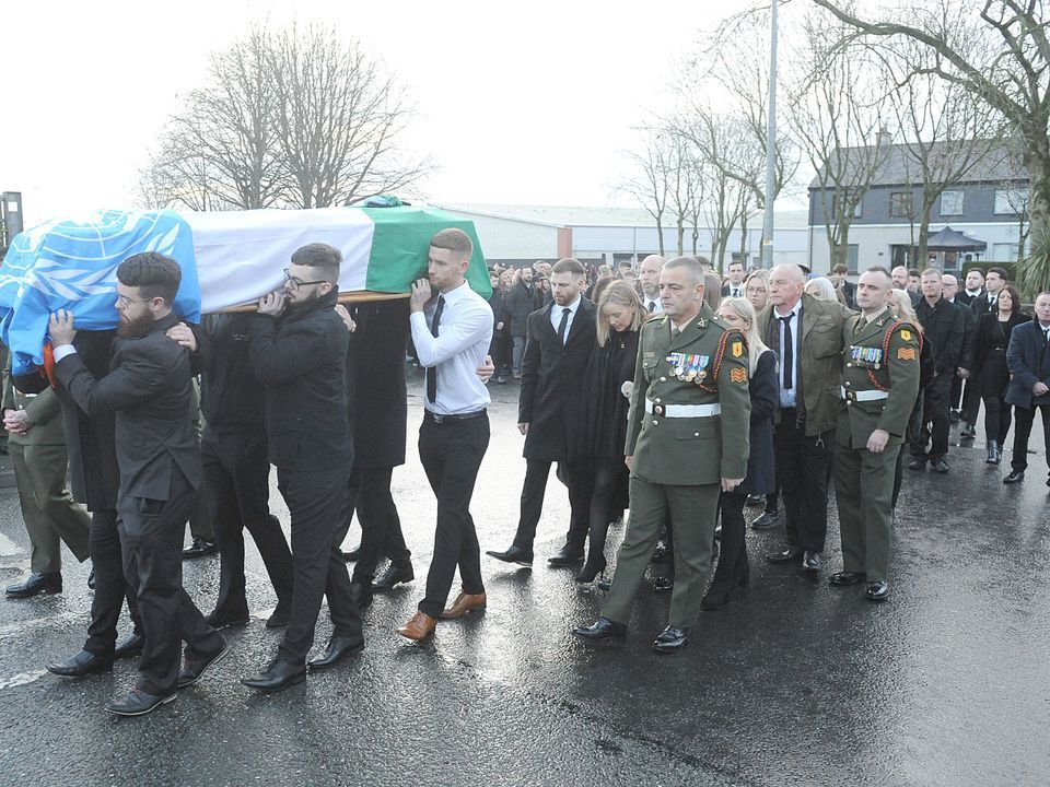 Sean Rooney's funeral last month