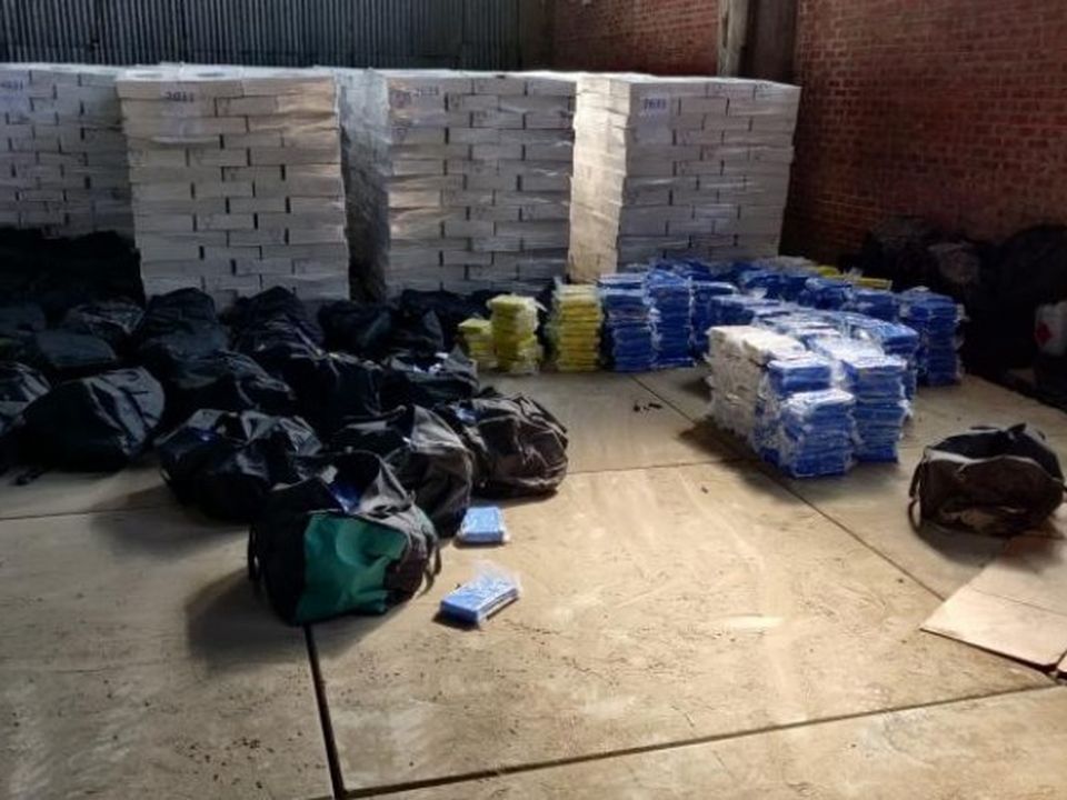 1,400 kilos of cocaine found in a warehouse in Antwerp, April 2020. Photo: Parket Antwerpen