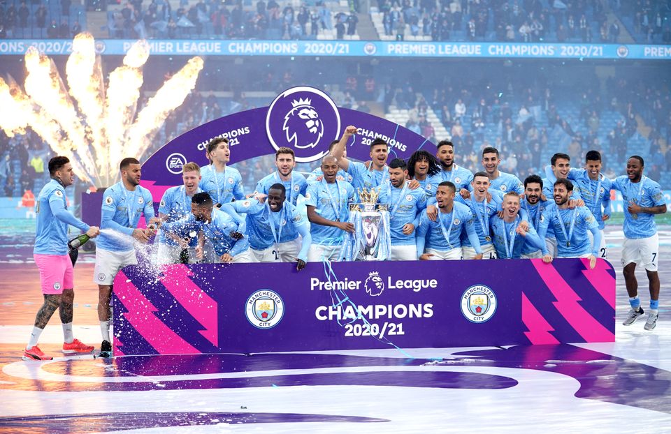 City will get their hands on the Premier League trophy again if they win their final game (Dave Thompson/PA)