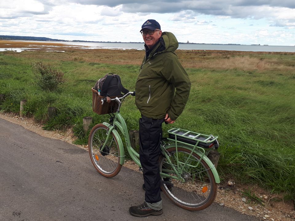 Jim exploring on his e-bike